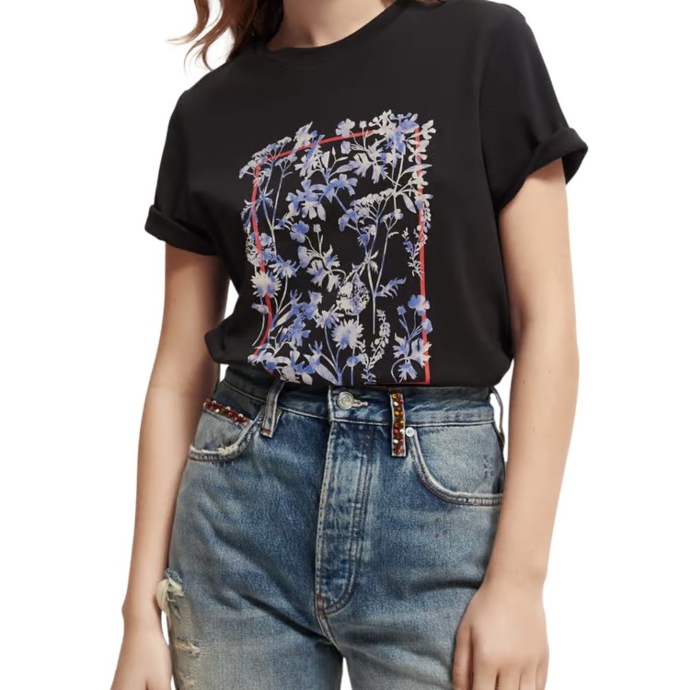 Scotch an Soda, Regular Fit Organic Cotton Artwork T-Shirt size xs